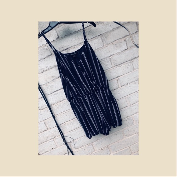 Navy Blue Romper - Picture 1 of 2